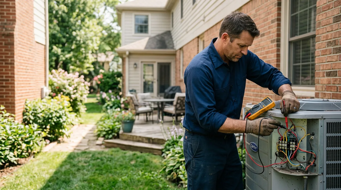 HVAC technician working near Morgantown, WV